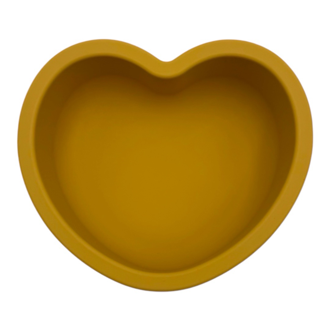 Heart Bowl – -yellow- Μπολ σιλικόνης με βεντούζα