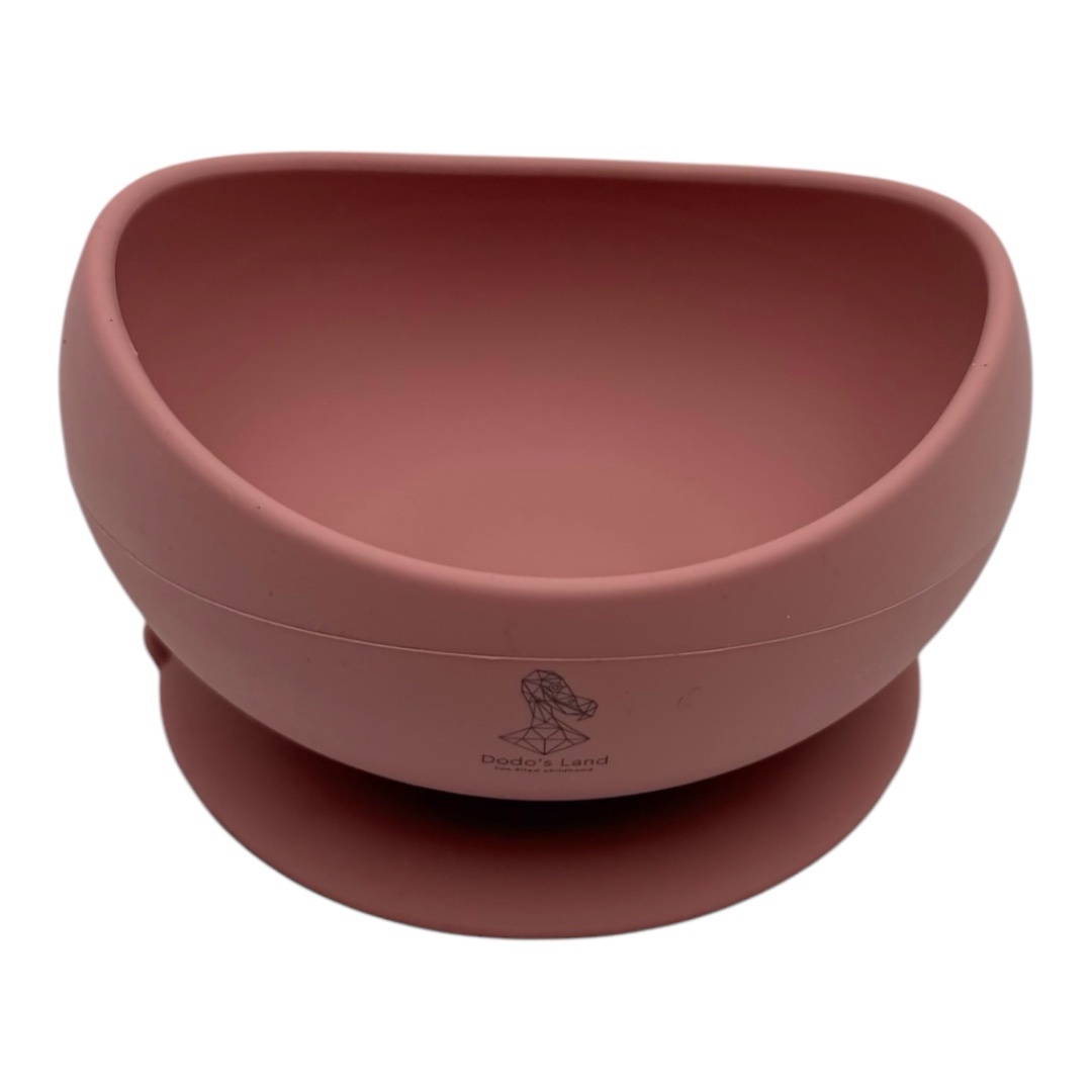 Curvy Bowl –pink-  Μπολ σιλικόνης με βεντούζα