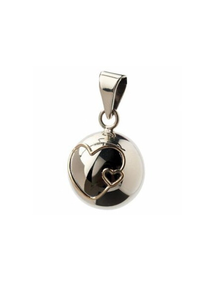 Bola μελωδικό Μενταγιόν εγκυμοσύνης - double heart