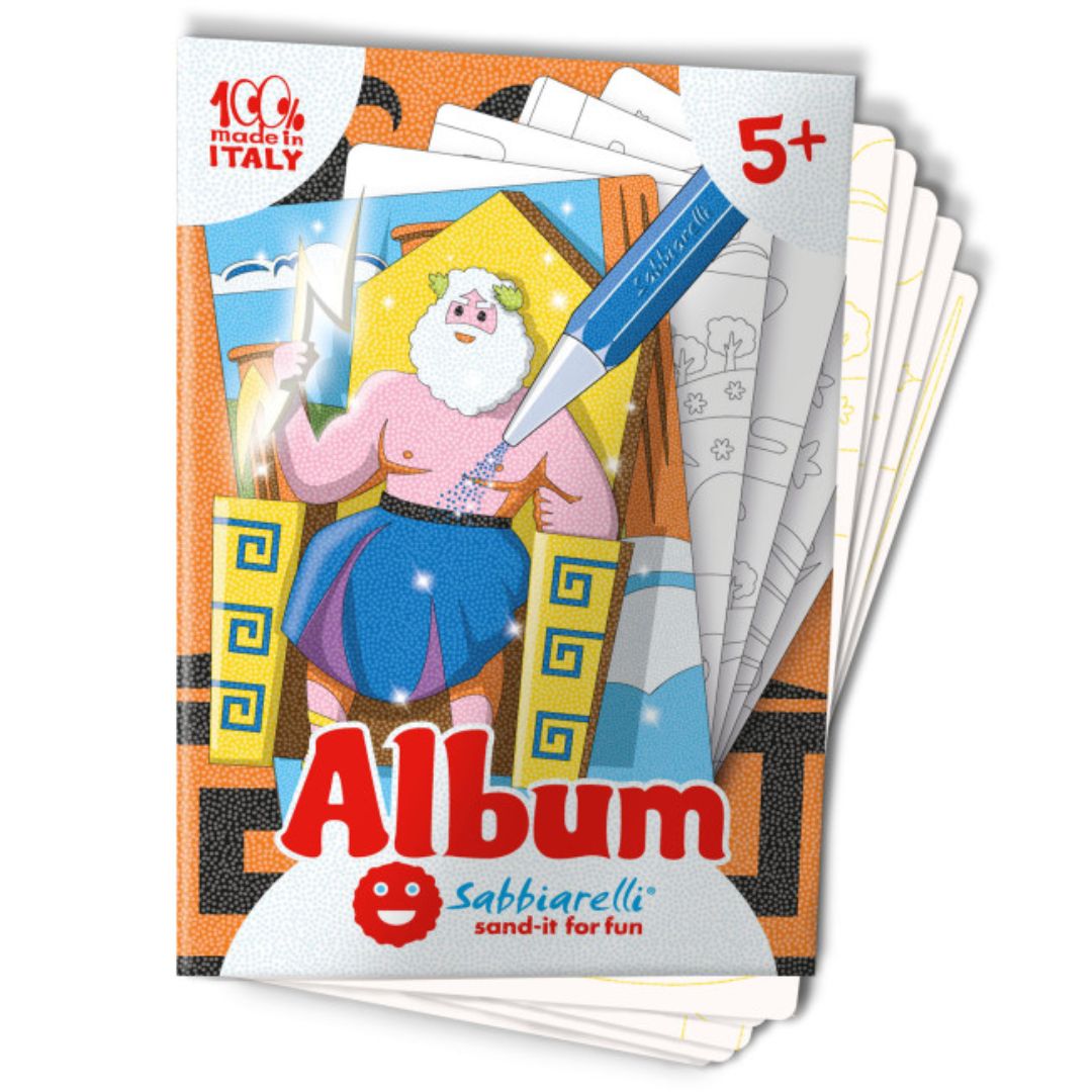 Sabbiarelli: 5 Κάρτες Θεοί του Ολύμπου για ζωγραφική με μαρμαρόσκονη